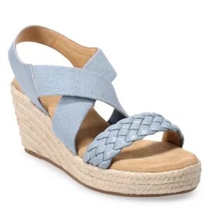 Sonoma Blue Braided Wedge Sandals